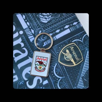 Arsenal 1990-1993 Badge Rectangular Metal Keyring
