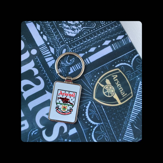 Arsenal 1990-1993 Badge Rectangular Metal Keyring