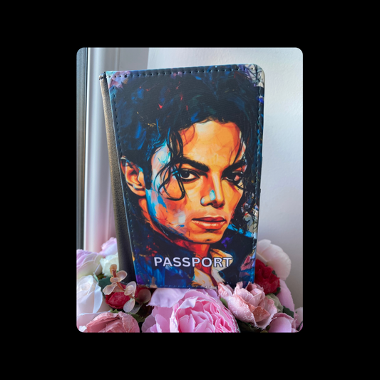 Michael Jackson PU Material Passport Holder