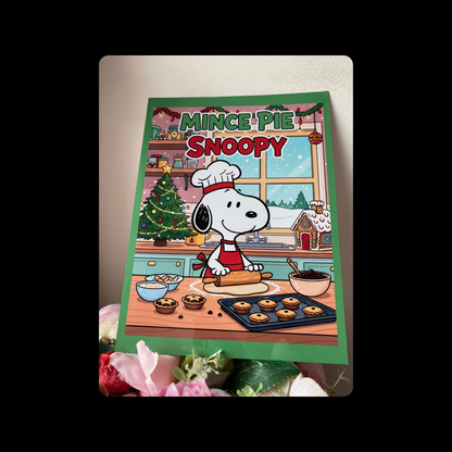 Snoopy Mince Pie Metal Bar Sign 15cm x 20cm