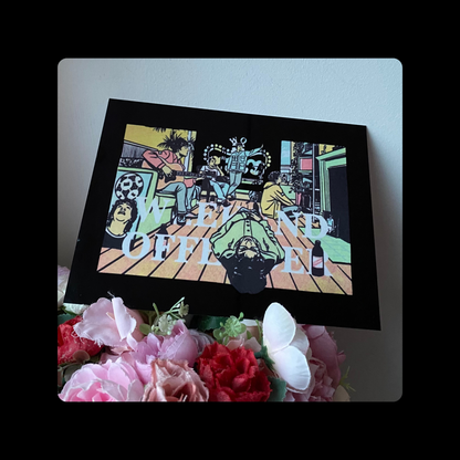 Weekend Offender Oasis Definitely Maybe Metal Bar Sign 15cm x 20cm