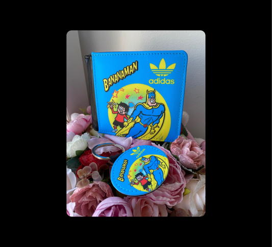 Adidas Bananaman PU Material Wallet & Keyring