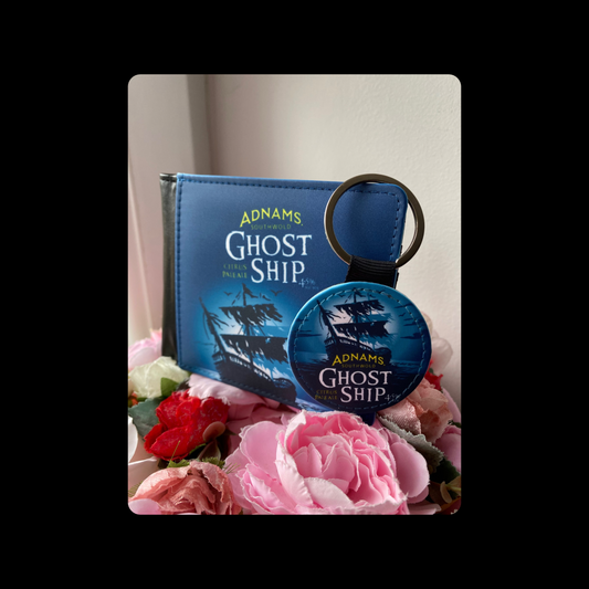 Adnams Southwold Ghost Ship Beer PU Material Wallet & Keyring