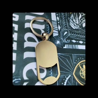 Arsenal 1949-1990 Badge Metal Keyring Bottle Opener 5cm x 2.7cm
