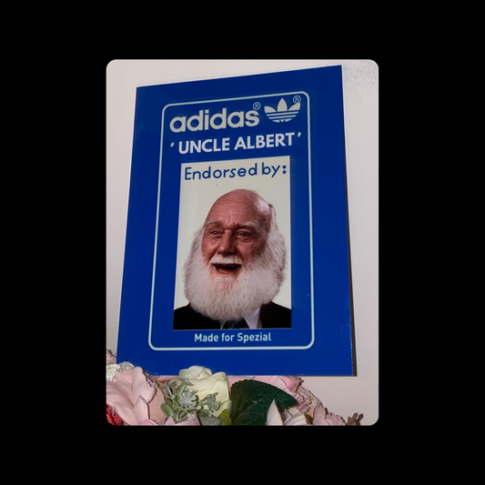Adidas Uncle Albert Only Fools & Horses Metal Bar Sign 15cm x 20cm