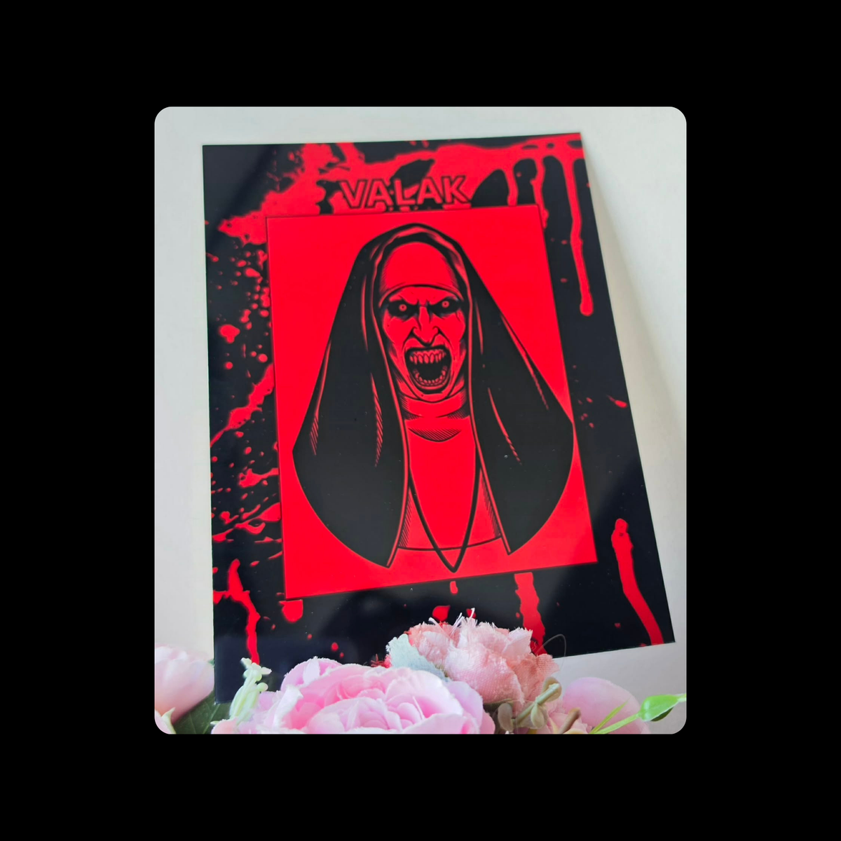 The Nun Valak Metal Bar Sign 15cm x 20cm