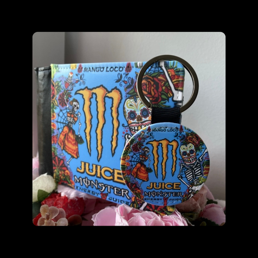Monster Juice Energy Drink PU Material Wallet & Keyring