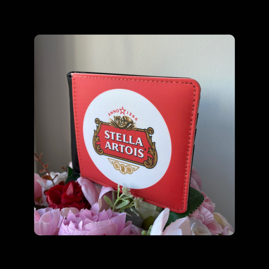Stella Artois Lager Red & White PU Material Wallet 10cm x 9.5cm