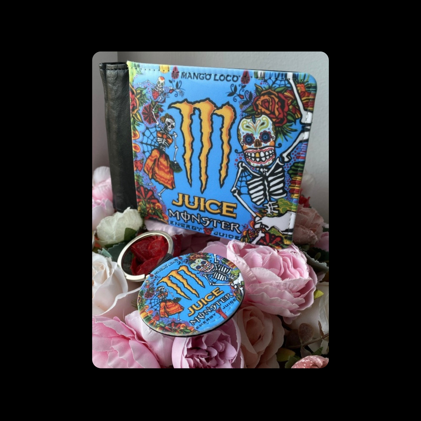 Monster Juice Energy Drink PU Material Wallet & Keyring