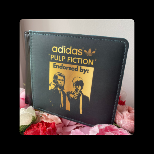 Adidas Endorsed By Pulp Fiction Black & Gold PU Material Wallet