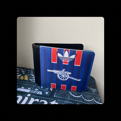Arsenal Adidas Retro Cannon Navy PU Material Wallet 10cm x 9.5cm