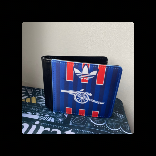 Arsenal Adidas Retro Cannon Navy PU Material Wallet 10cm x 9.5cm