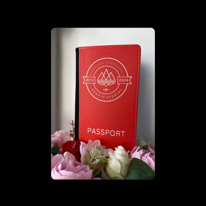 Adidas Keep It Spezial Red & White PU Material Passport Holder
