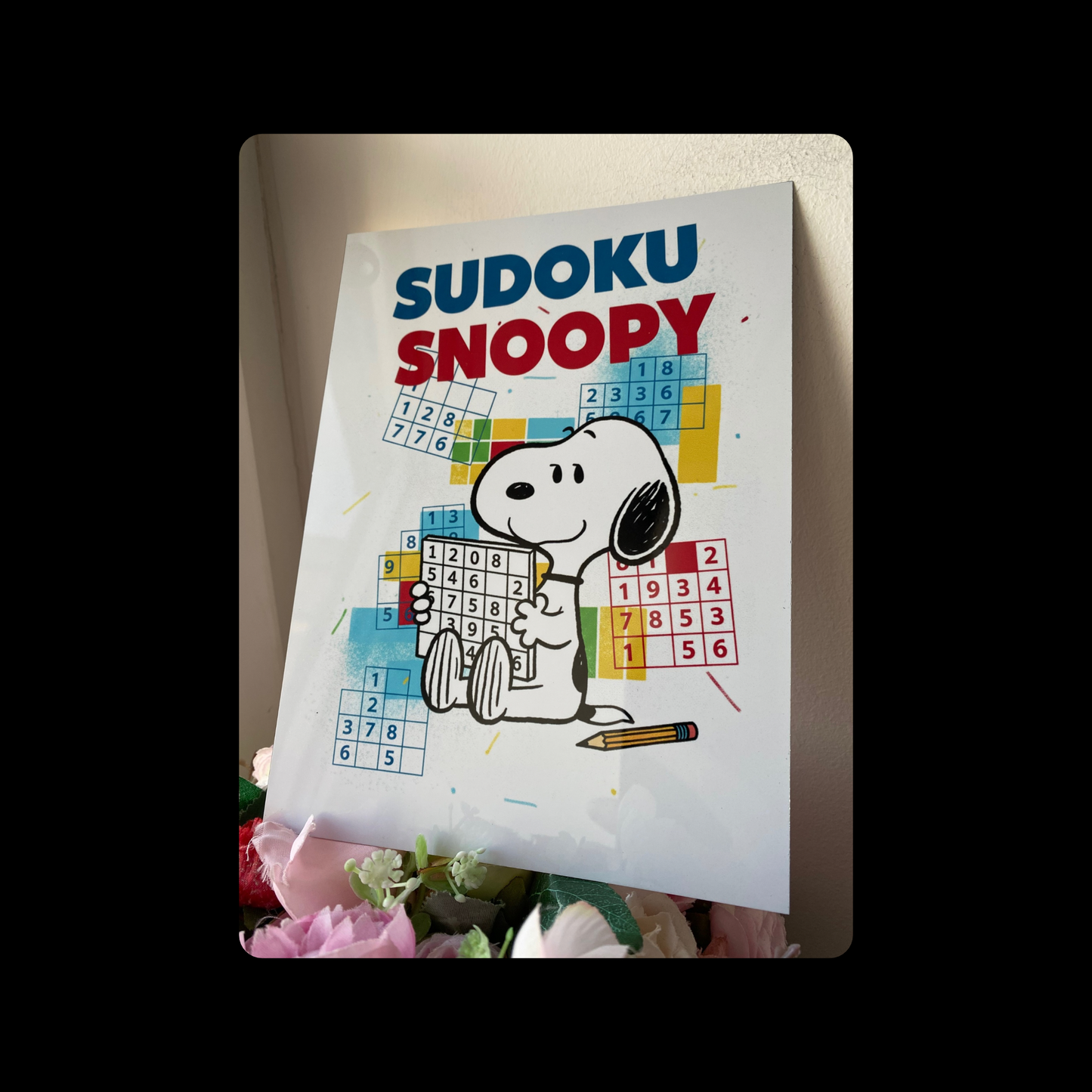 Snoopy Sudoku Metal Bar Sign 15cm x 20cm