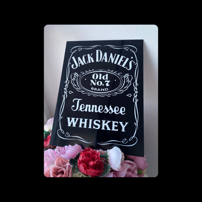 Jack Daniel’s Whiskey Metal Bar Sign 15cm x 20cm
