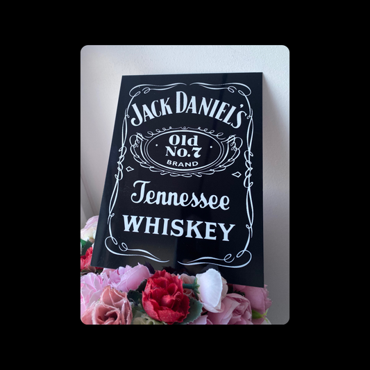 Jack Daniel’s Whiskey Metal Bar Sign 15cm x 20cm