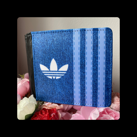 Adidas Jeans Denim Style PU Material Wallet