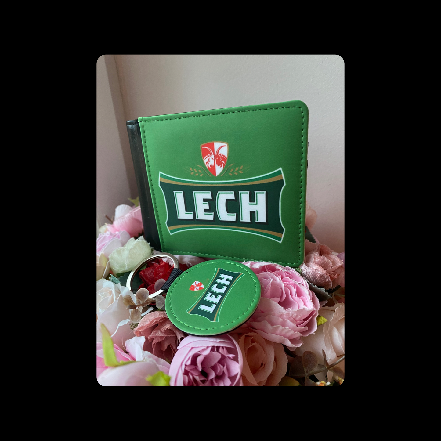 Lech Polish Beer PU Material Wallet & Keyring