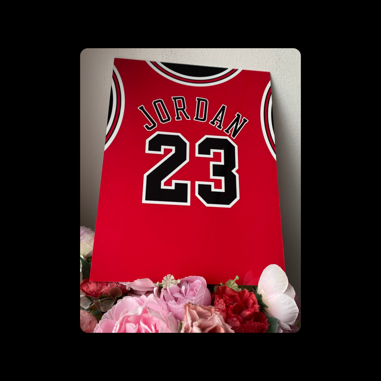 Michael Jordan Chicago Bulls 23 Jersey Metal Bar Sign 15cm x 20cm