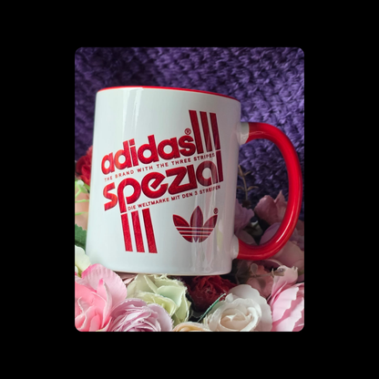Adidas Spezial White & Red Two Colour 11oz (330ml) Ceramic Mug