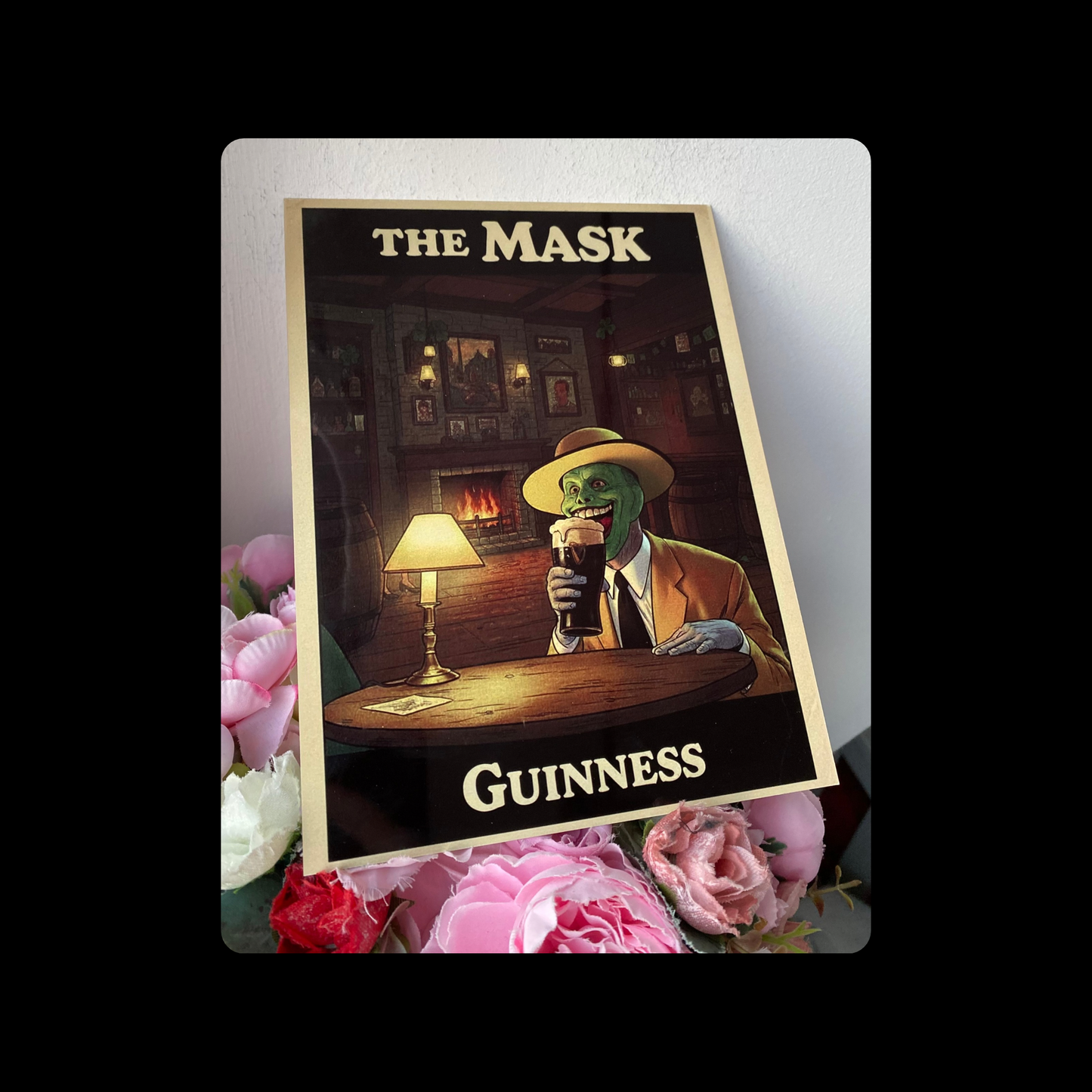 The Mask Guinness Metal Bar Sign 15cm x 20cm