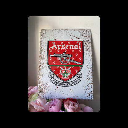 Arsenal 1990-1994 Badge Metal Bar Sign 15cm x 20cm