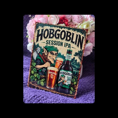 Hobgoblin Session IPA Metal Bar Sign 15cm x 20cm