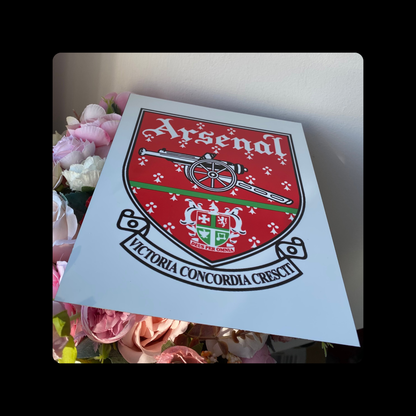 Arsenal 1990-94 Badge Metal Bar Sign 15cm x 20cm