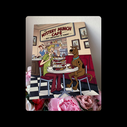 Scooby Doo Full English Breakfast Metal Bar Sign 15cm x 20cm
