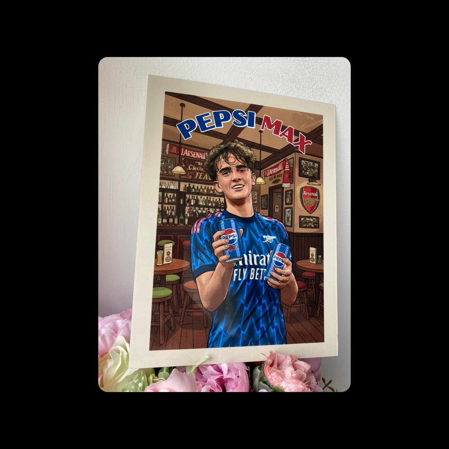 Arsenal Pepsi Max (Dowman) Metal Bar Sign 15cm x 20cm