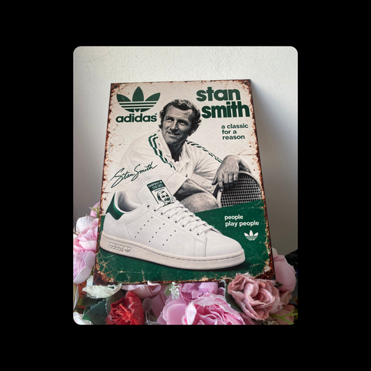 Adidas Stan Smith Metal Bar Sign 15cm x 20cm
