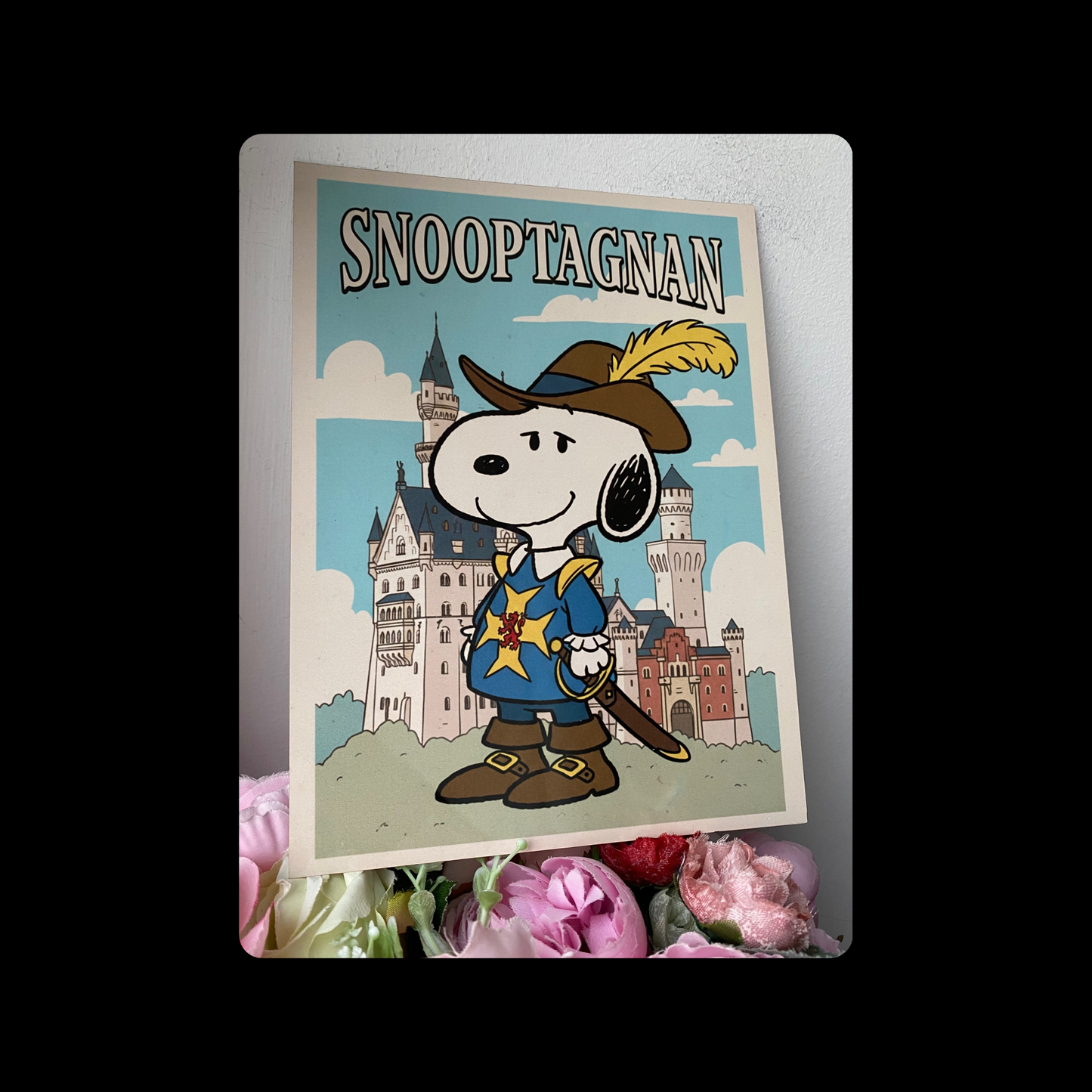Snoopy Snooptagnan Musketeer Metal Bar Sign 15cm x 20cm
