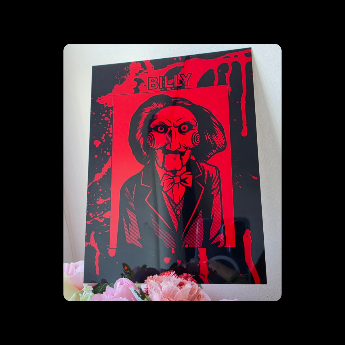 Saw Billy The Puppet Metal Bar Sign 15cm x 20cm