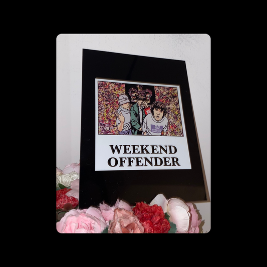 Weekend Offender Stone Roses Metal Bar Sign 15cm x 20cm