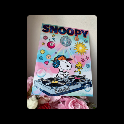Snoopy DJ Bar Sign 15cm x 20cm
