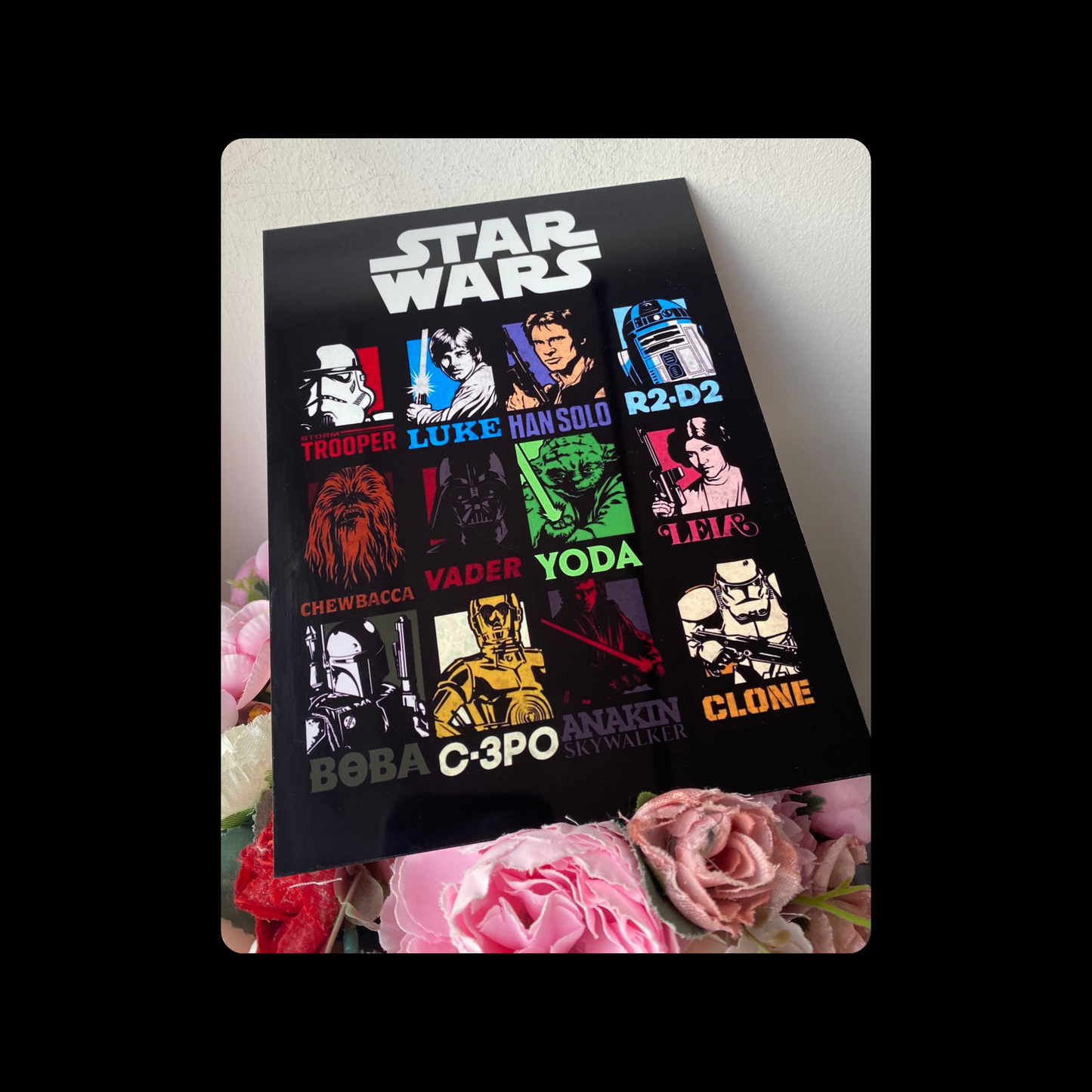 Star Wars Characters Metal Bar Sign 15cm x 20cm
