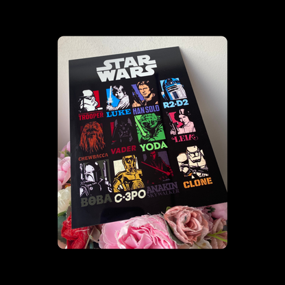 Star Wars Characters Metal Bar Sign 15cm x 20cm