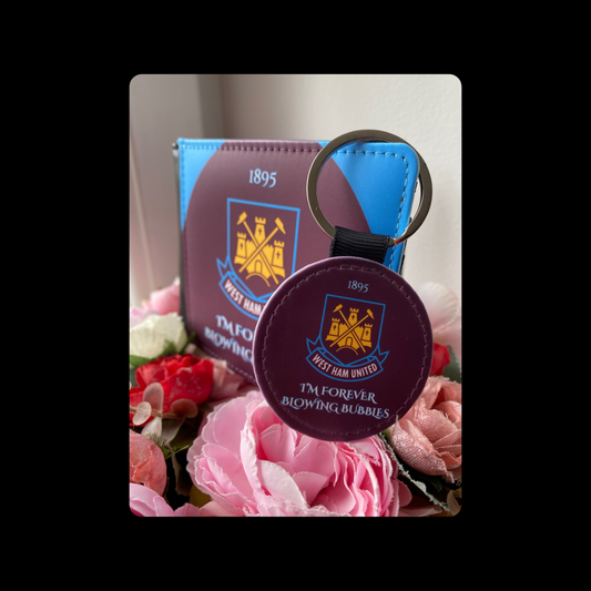 West Ham United Retro Badge PU Material Wallet & Keyring