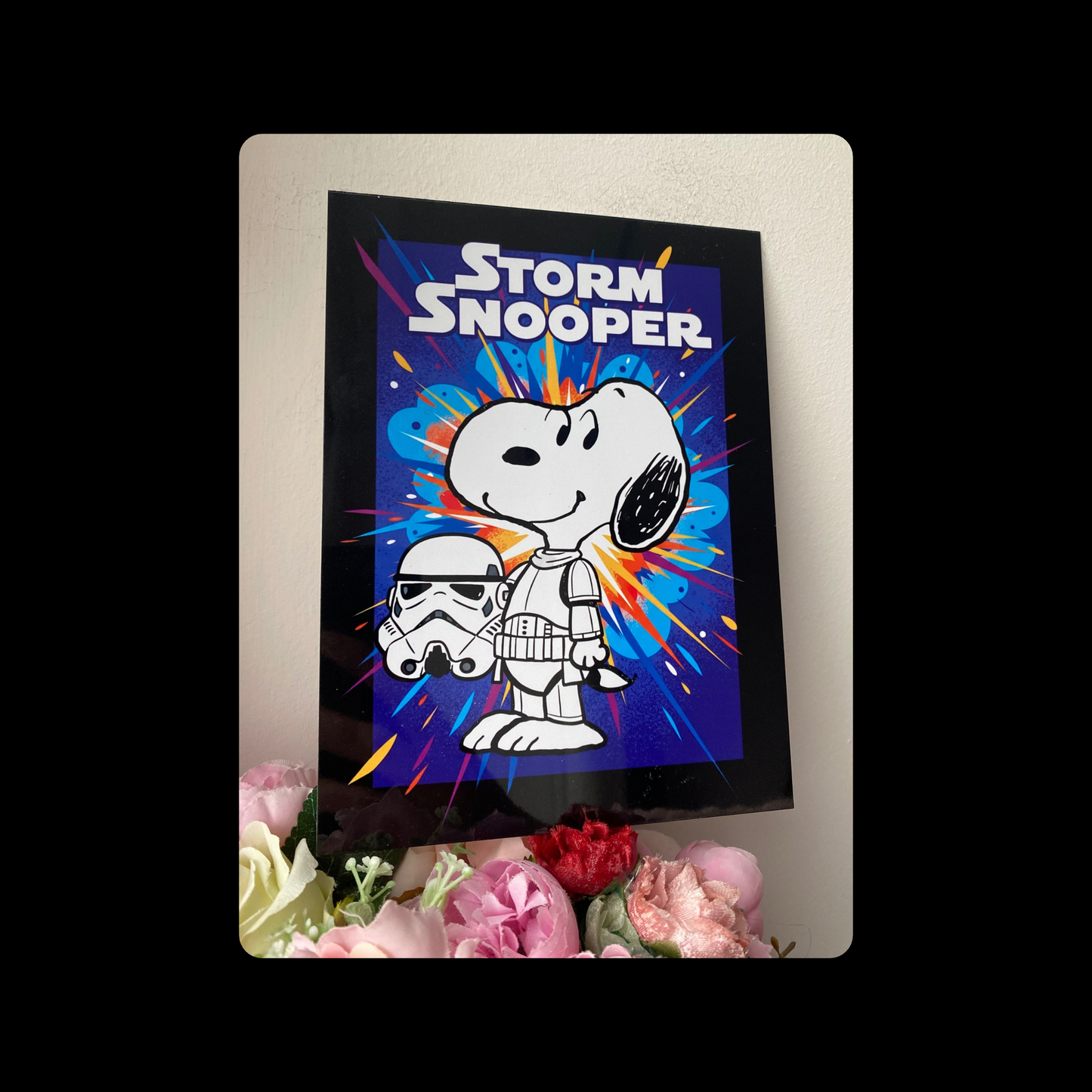 Snoopy Storm Snooper Metal Bar Sign 15cm x 20cm