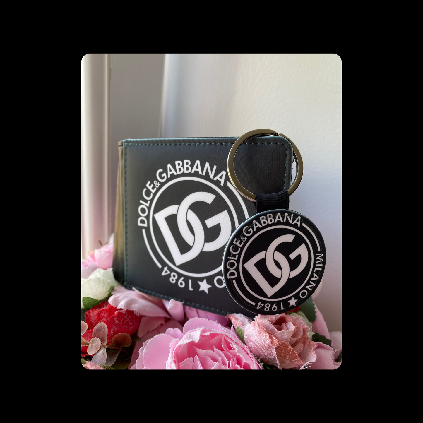 Dolce & Gabbana Milano 1984 PU Material Wallet & Keyring