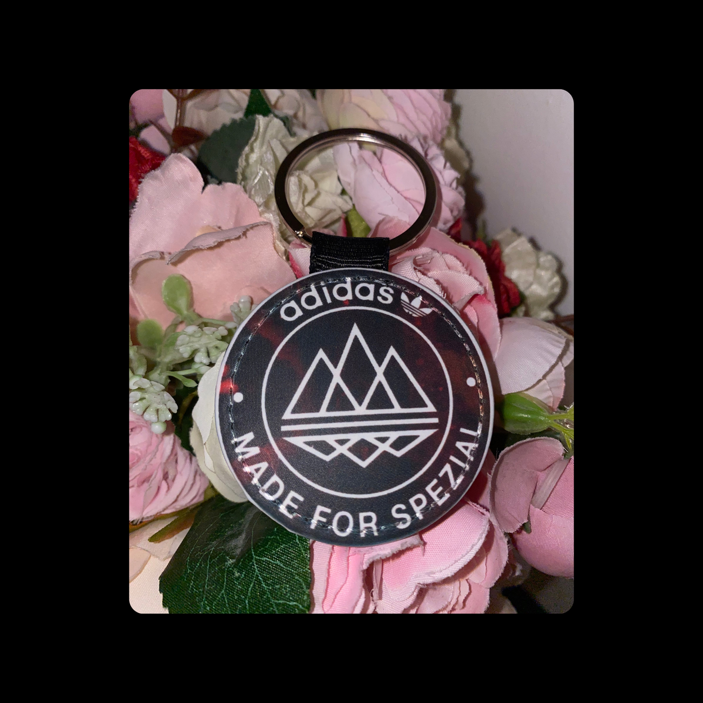 Adidas Made For Spezial Round Keyring 5cm
