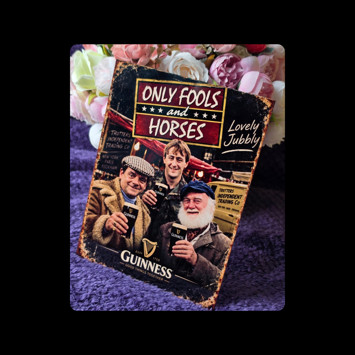 Only Fools & Horses Guinness Metal Bar Sign 15cm x 20cm