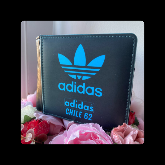 Adidas Chile 62 Black & Blue PU Material Wallet