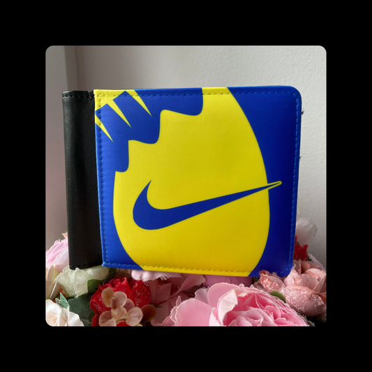Nike Dunk Yellow & Blue PU Material Wallet