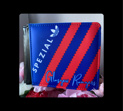 Adidas Spezial Glasgow Rangers Blue & Red  PU Material Wallet