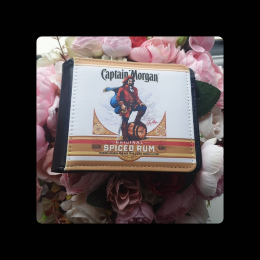 Captain Morgan Spiced Rum PU Material Wallet 10cm x 9.5cm