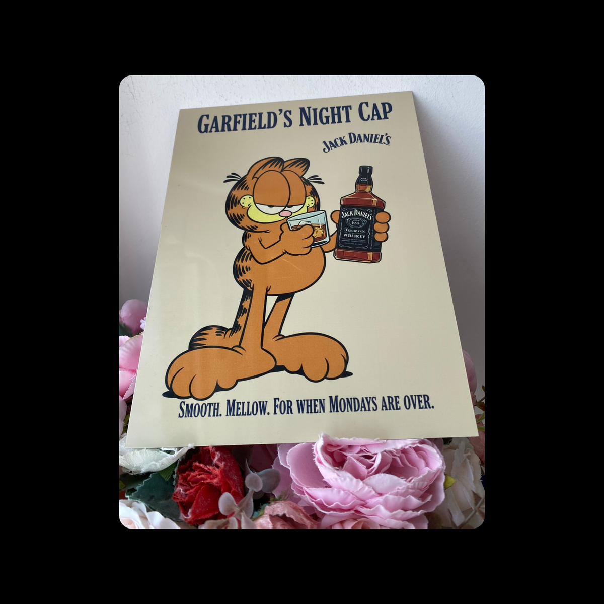 Garfield Jack Daniel’s Metal Bar Sign 15cm x 20cm