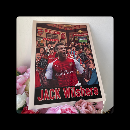 Arsenal Jack (Daniel’s) Wilshere Metal Bar Sign 15cm x 20cm