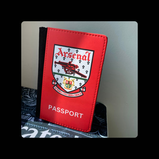 Arsenal 1990-1993 Badge PU Material Passport Holder Wallet 15cm x 10cm