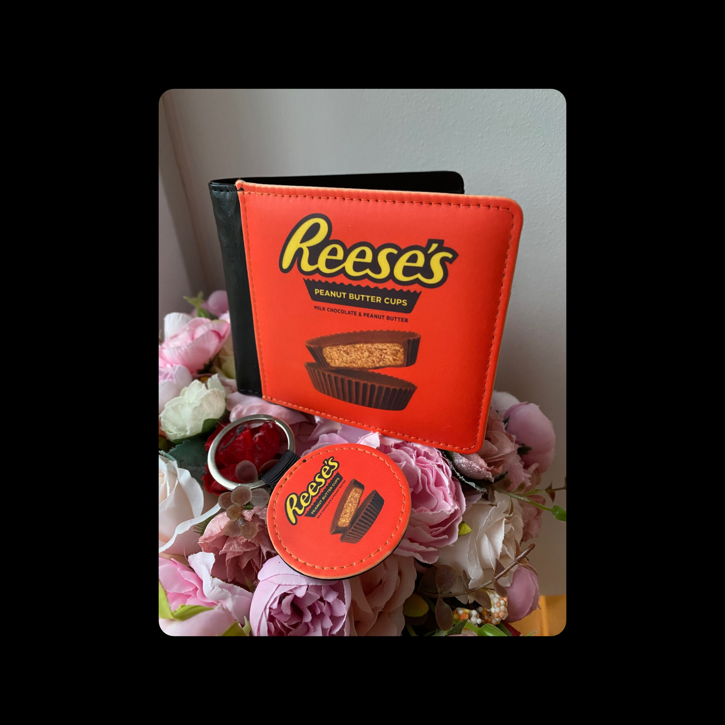 Reese’s Peanut Butter Cups PU Material Wallet & Keyring